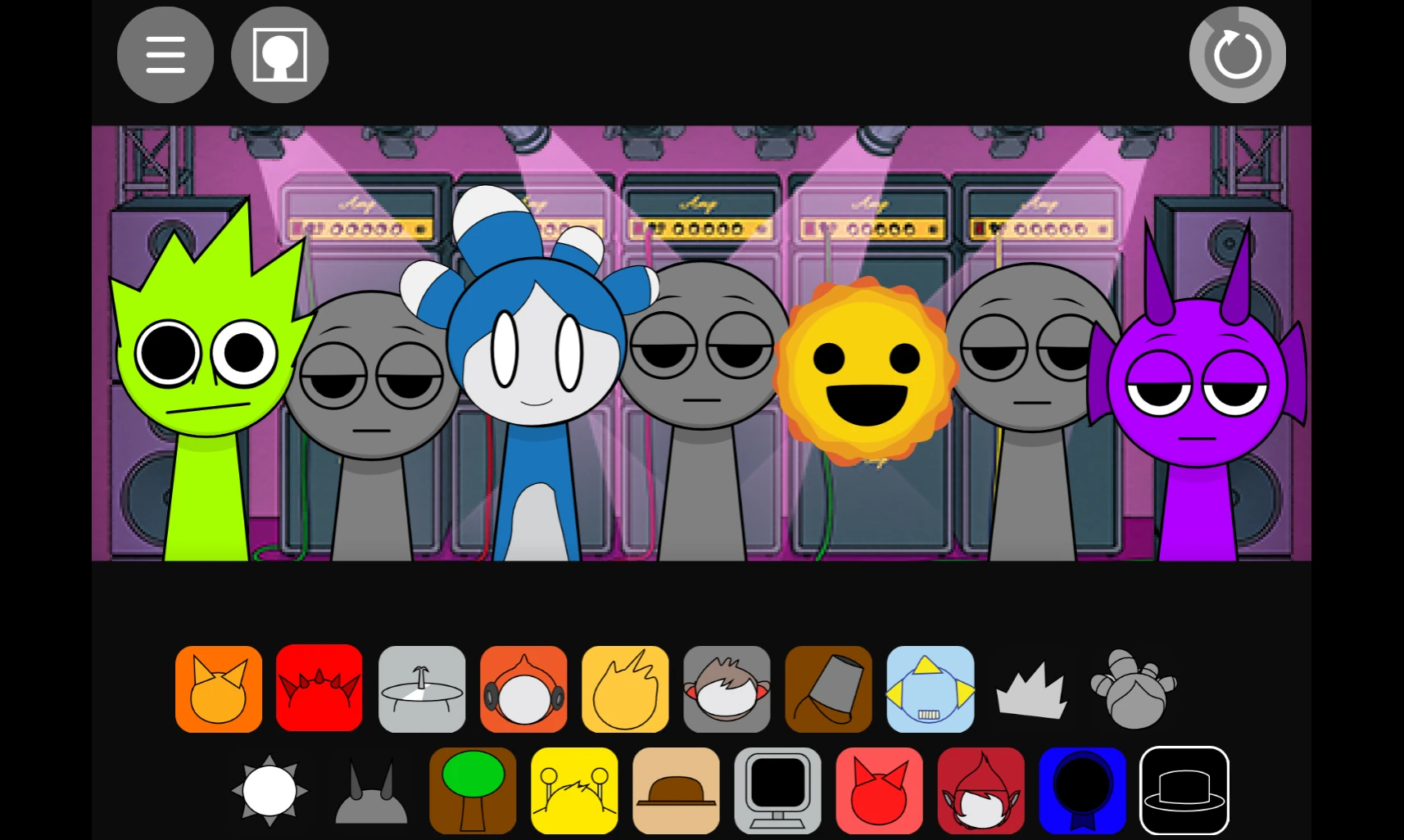 Sprunki Scratch music creation interface