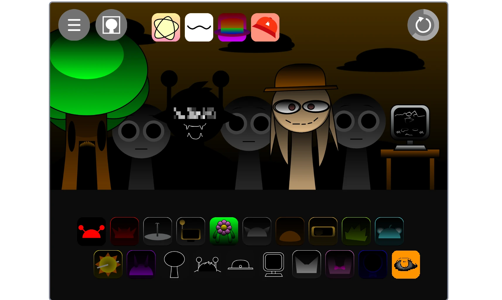 Complete musical arrangement in Sprunki Shifted Old version