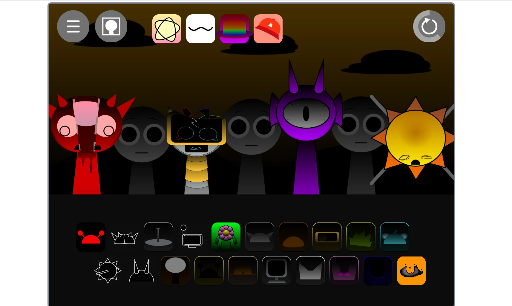 Music beat creation in vintage Sprunki Shifted interface