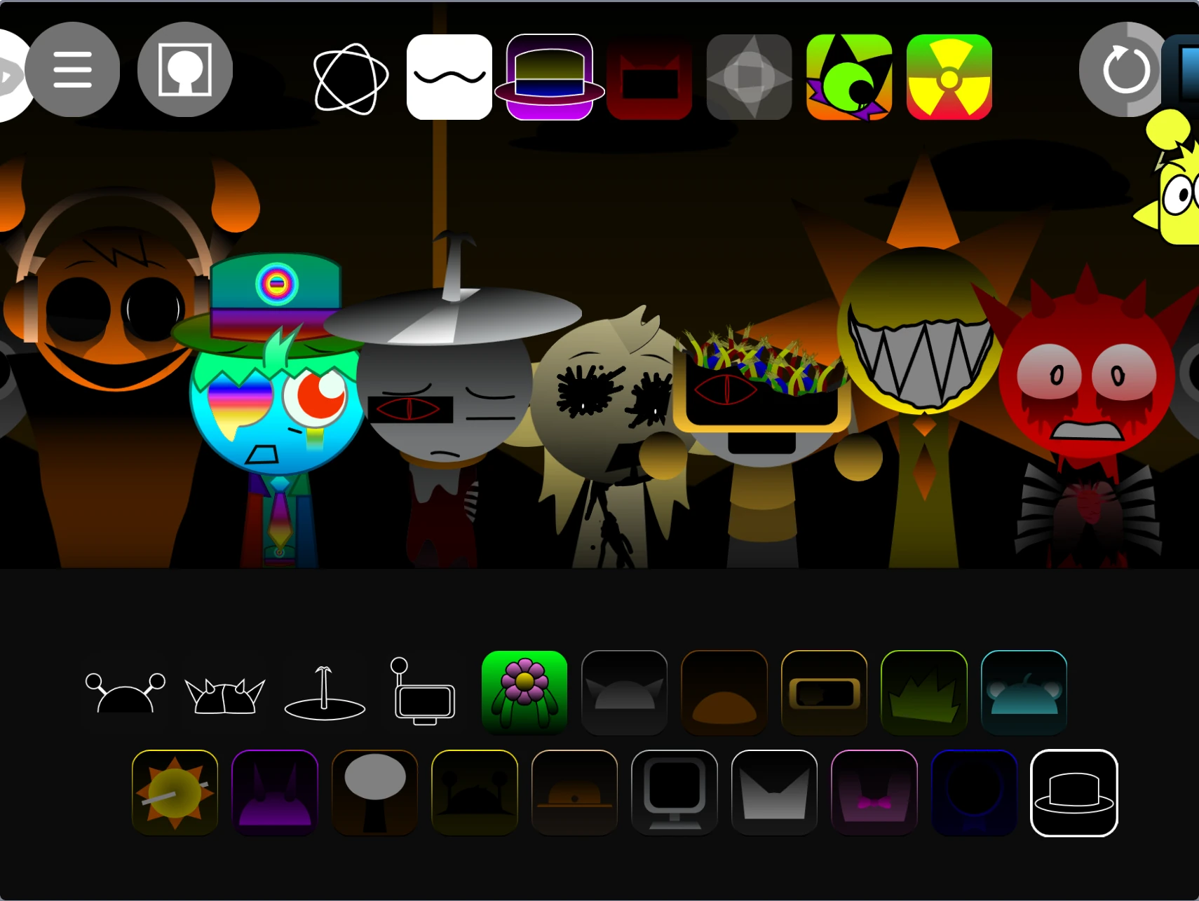 Sprunki Shifted Remake sound icon dragging gameplay