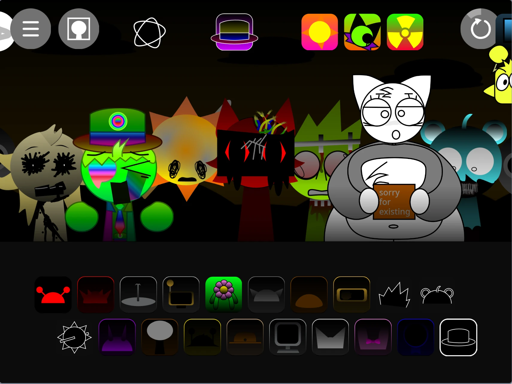 Sprunki Shifted Remake multiple characters making music