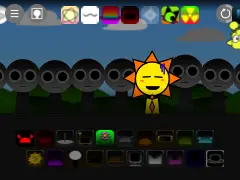 Sprunki Shifted Remake colorful music game characters and interface