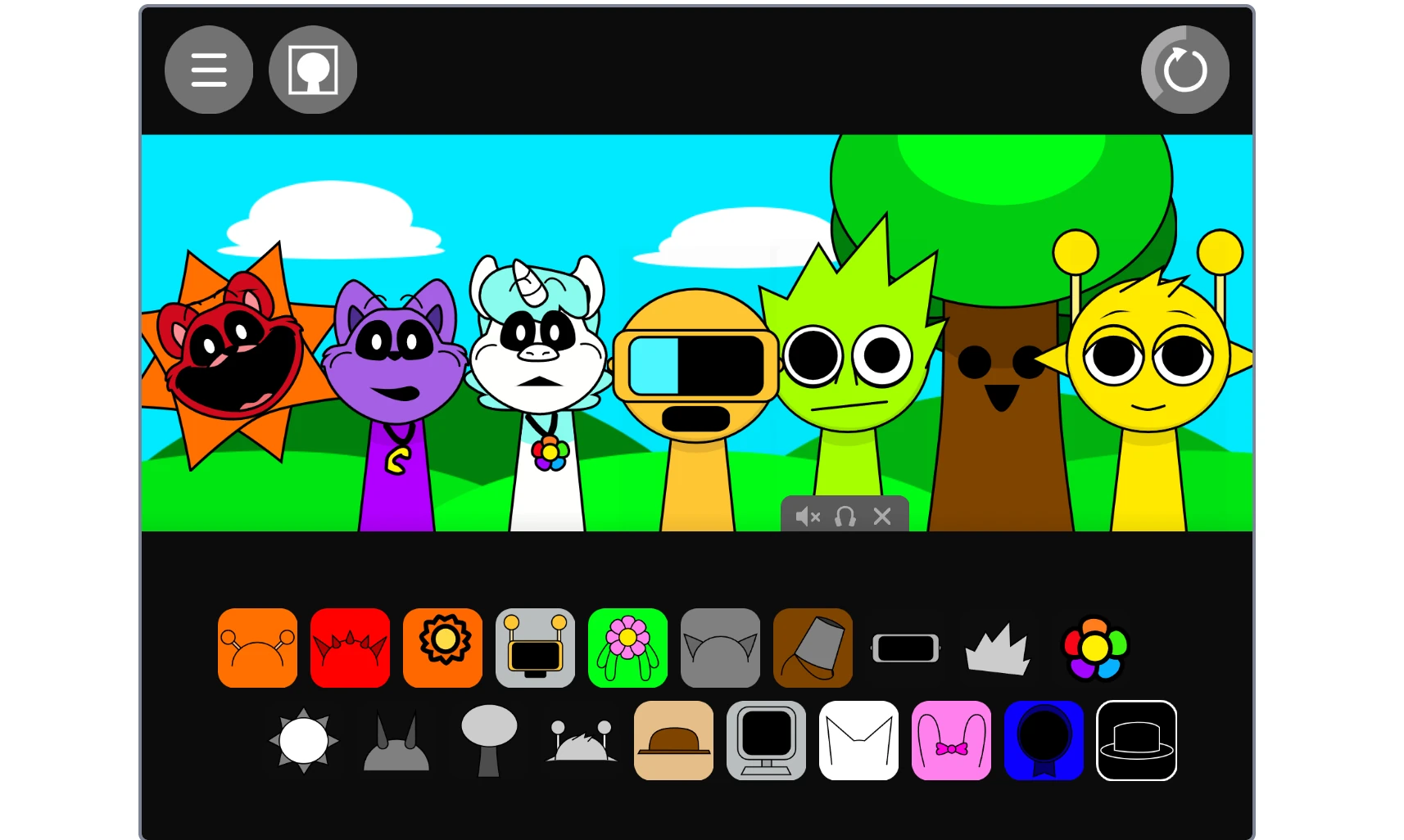 Sprunki Smiling Critters music creation with animal band