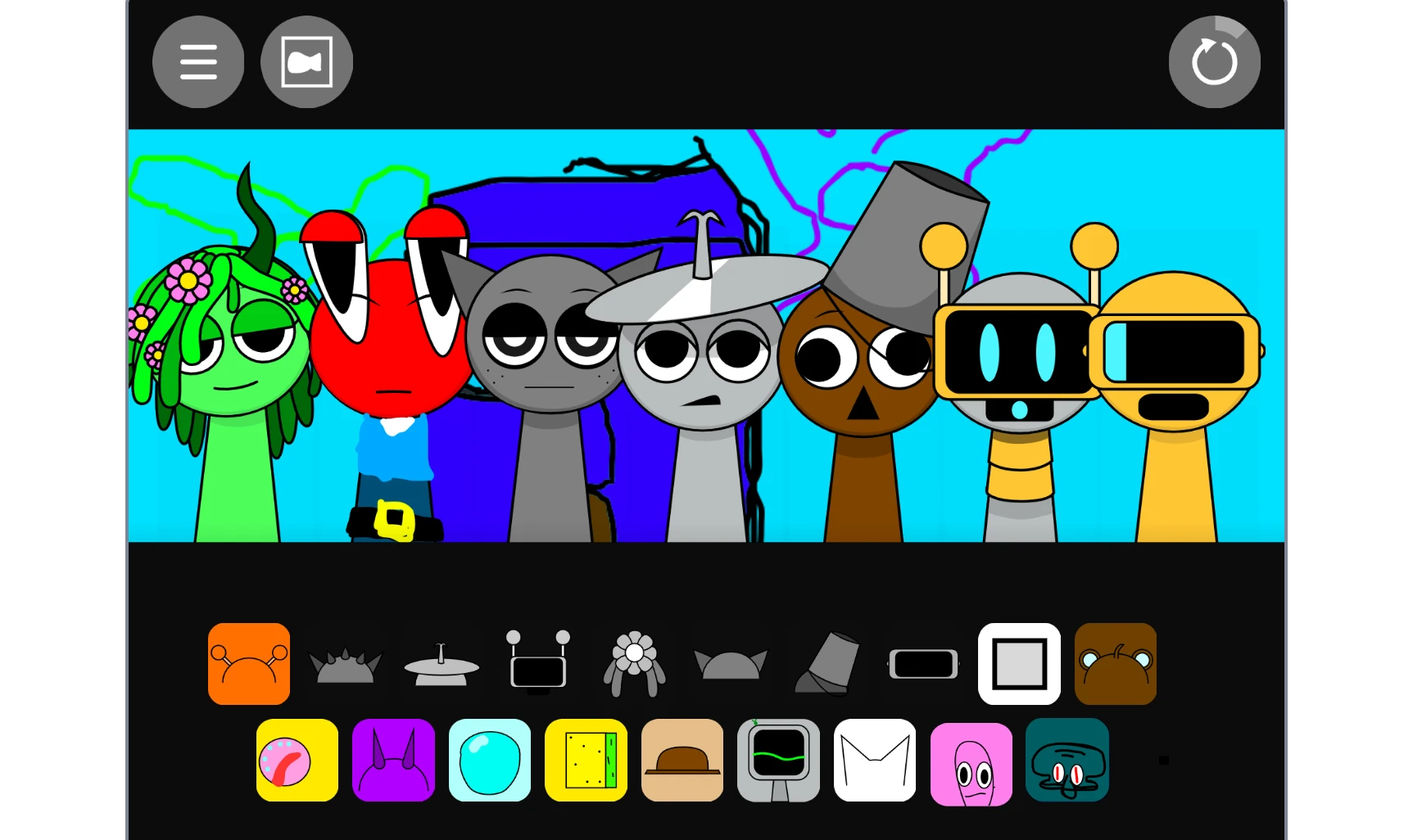 Patrick Star character in Sprunki Spongebob Mod