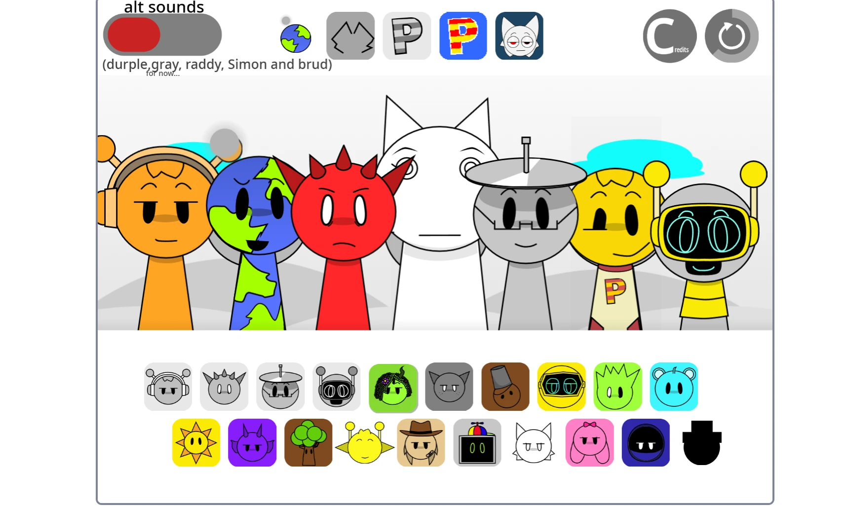 Sprunki Super Tunes recreation challenge selection