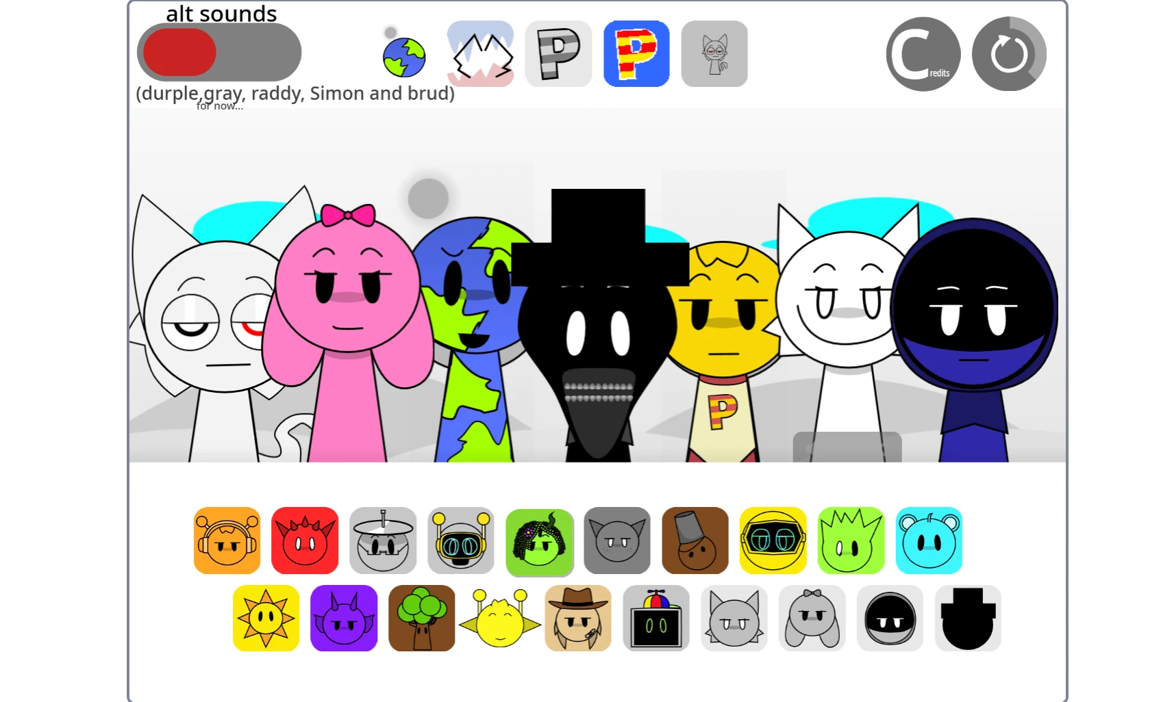 Sprunki Super Tunes remix creation interface
