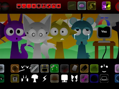 Logo for Sprunki Swap Retextured Phase 1.7 music game