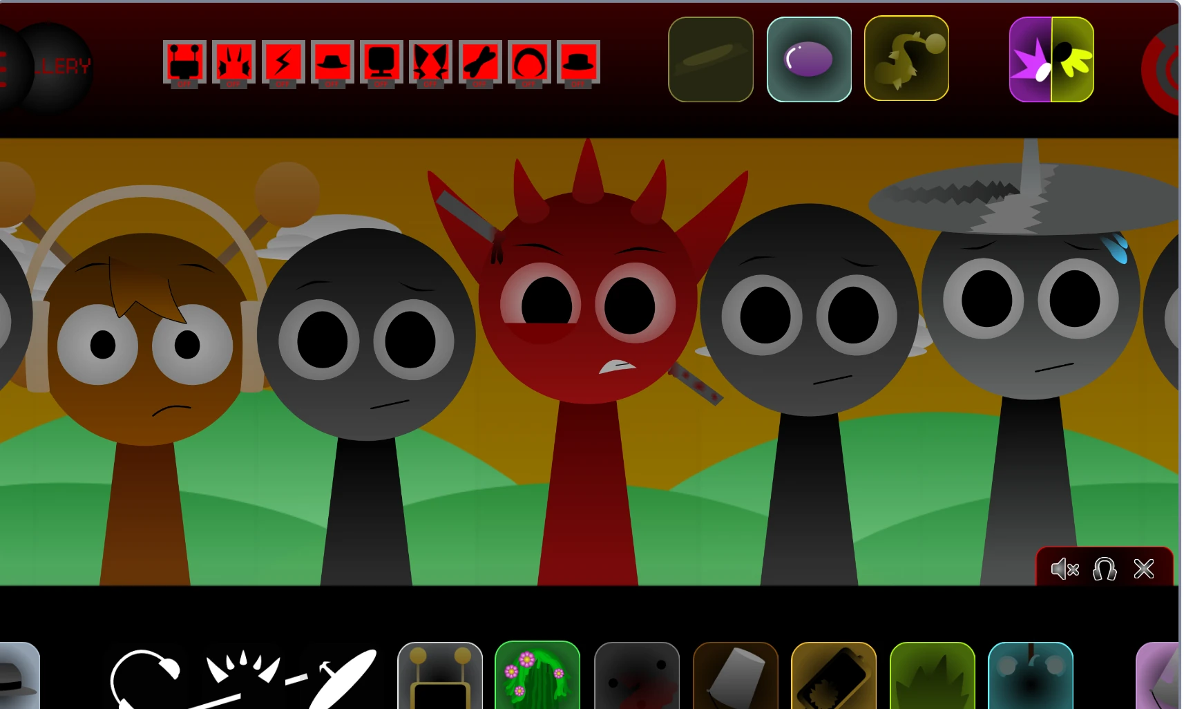 Sprunki Swap Retextured music creation interface with new design