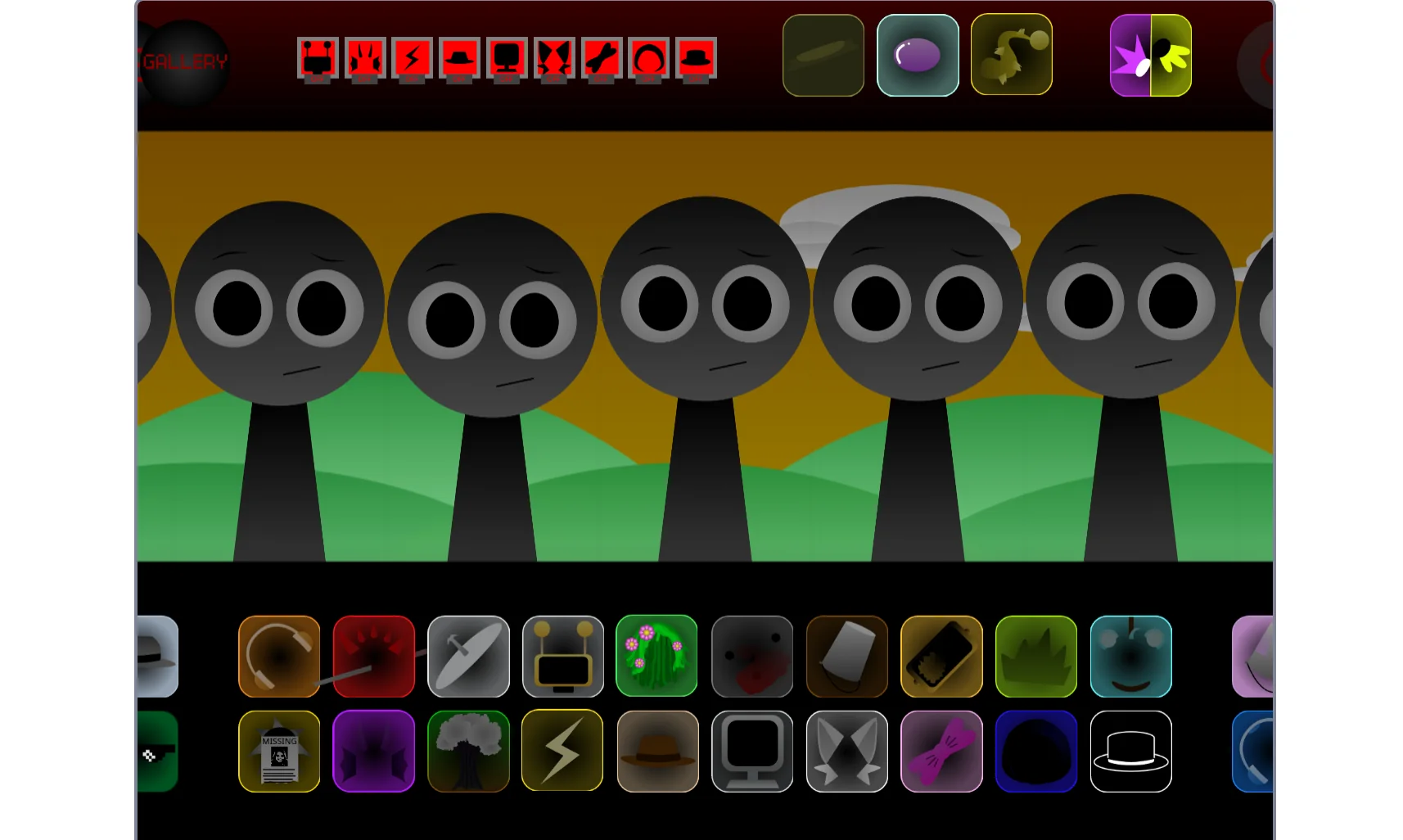 Sprunki Swap Retextured Phase 1.5 Gameplay Screenshot 1