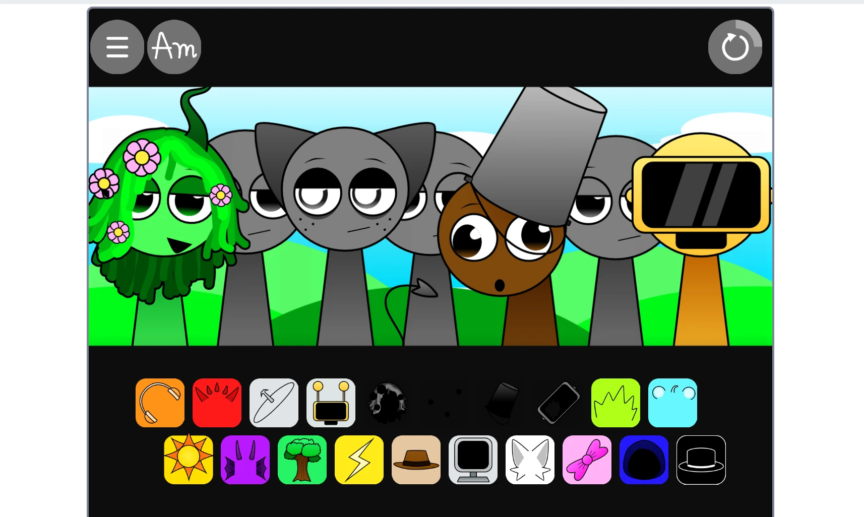 Different character combinations in Sprunki Swap Showcase