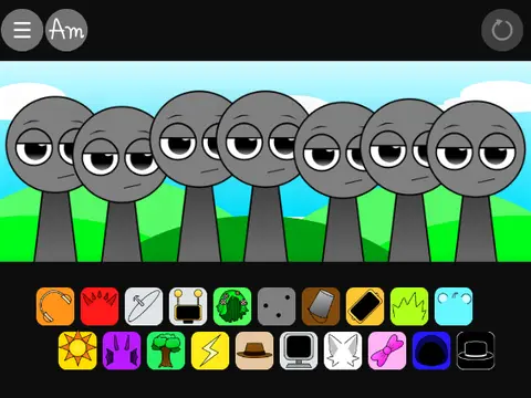 Sprunki Swap Showcase Phase 1 rhythm game logo featuring colorful characters