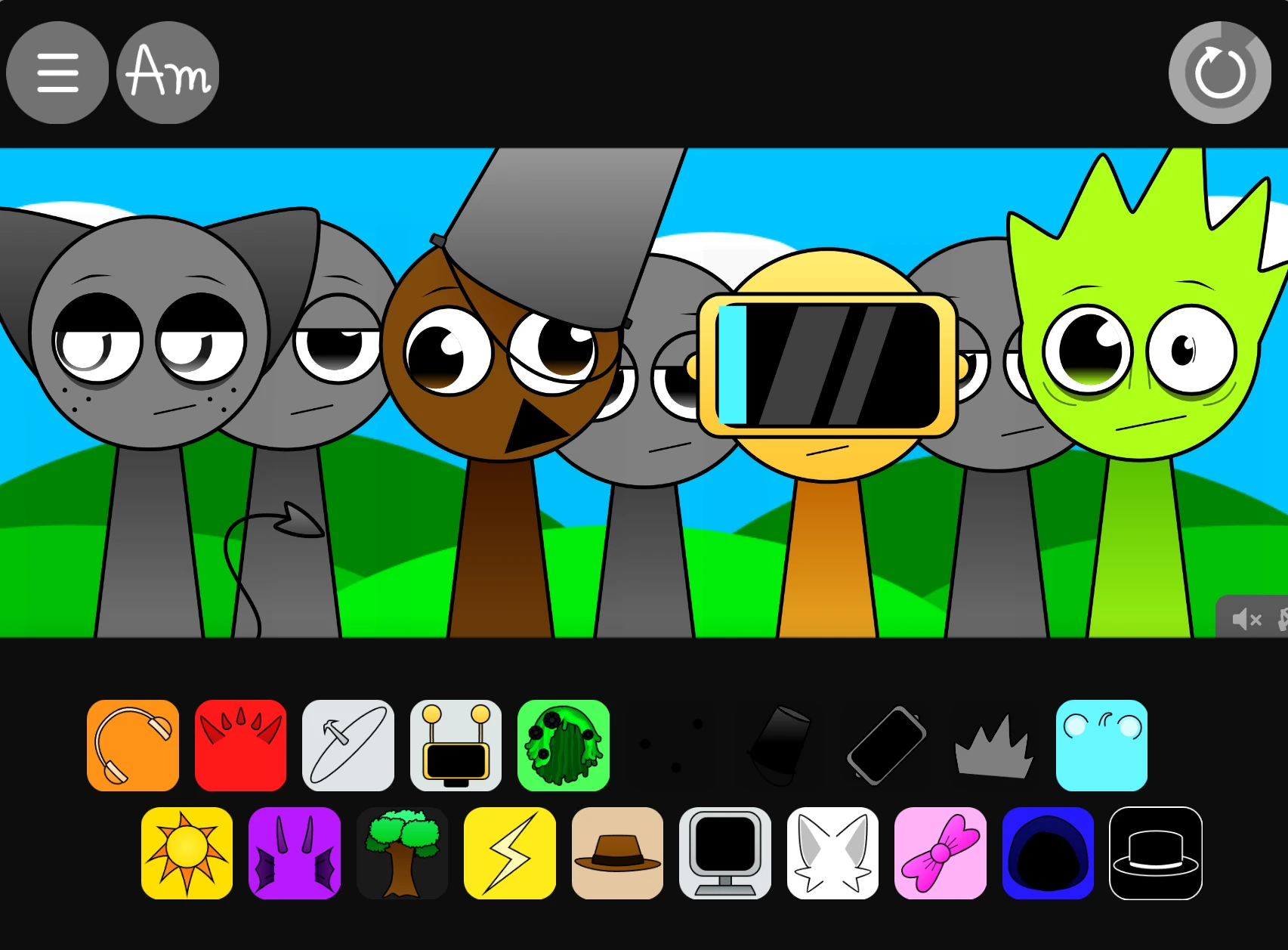 Sprunki Swapped sound mixing interface