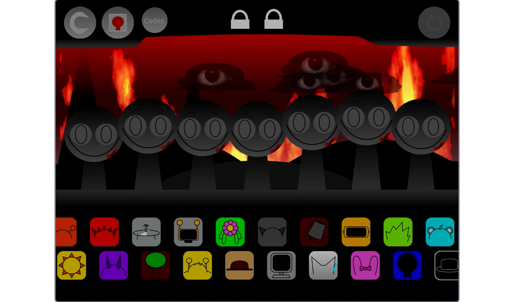 Sprunki Wenda Treatment 4.0 gameplay screen with music creation interface