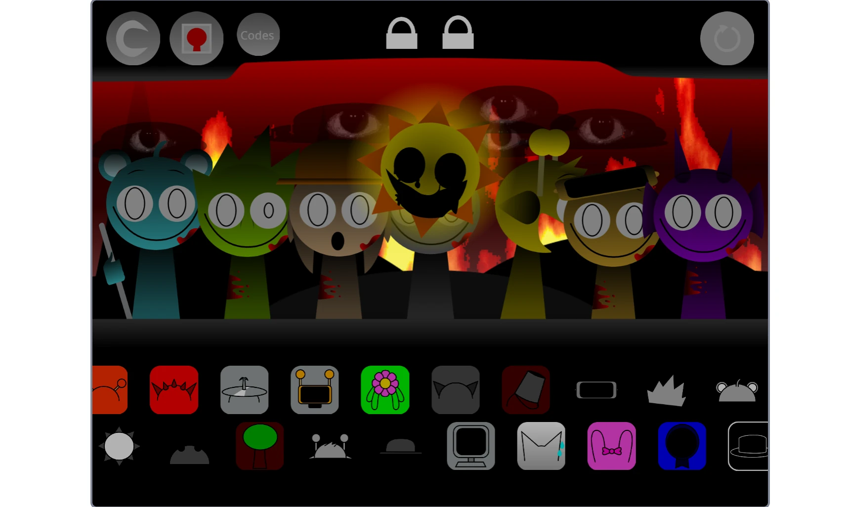 Advanced music composition screen in Sprunki Wenda Treatment 4.0