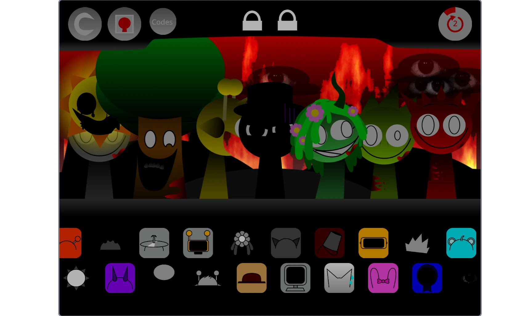 Multiple characters active creating layered sounds