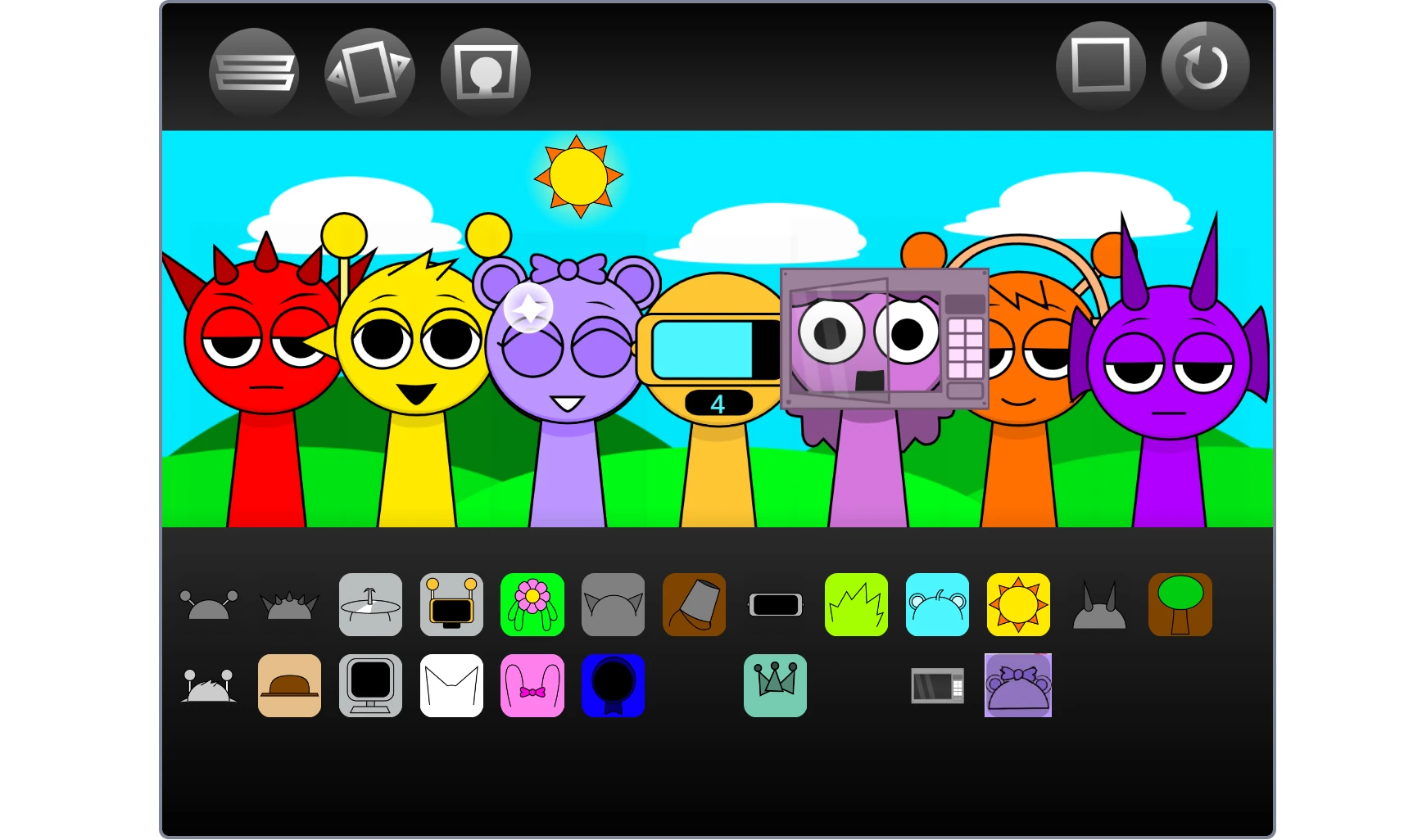 Sprunki With OC multiple custom characters ensemble