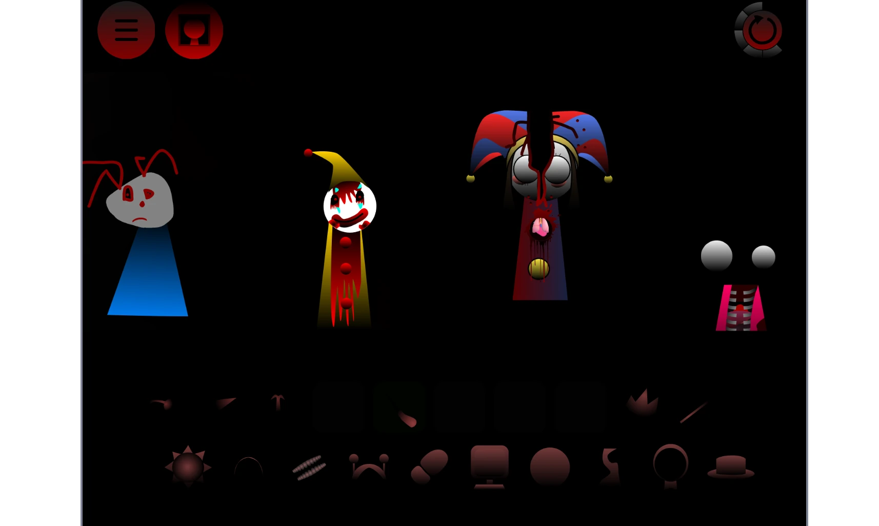 Sprunki4 character selection and sound mixing interface