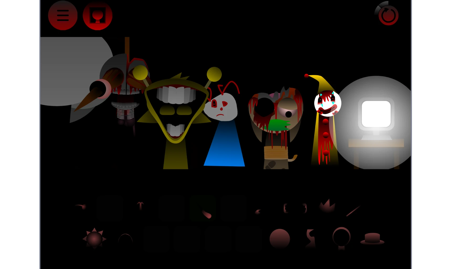 Sprunki4 music creation in action with multiple characters playing