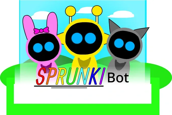 Sprunkibot game featuring robotic Sprunki characters