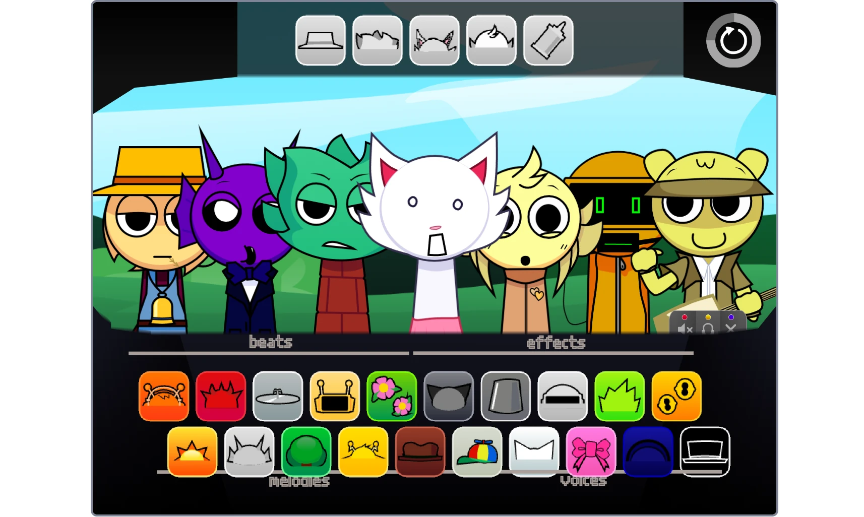 Sprunki Parodybox Big Update rhythm patterns