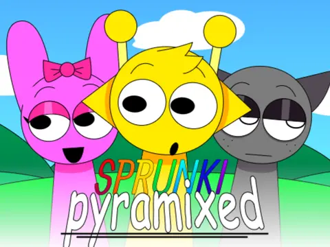 Sprunki Pyramixed rhythm game character creator