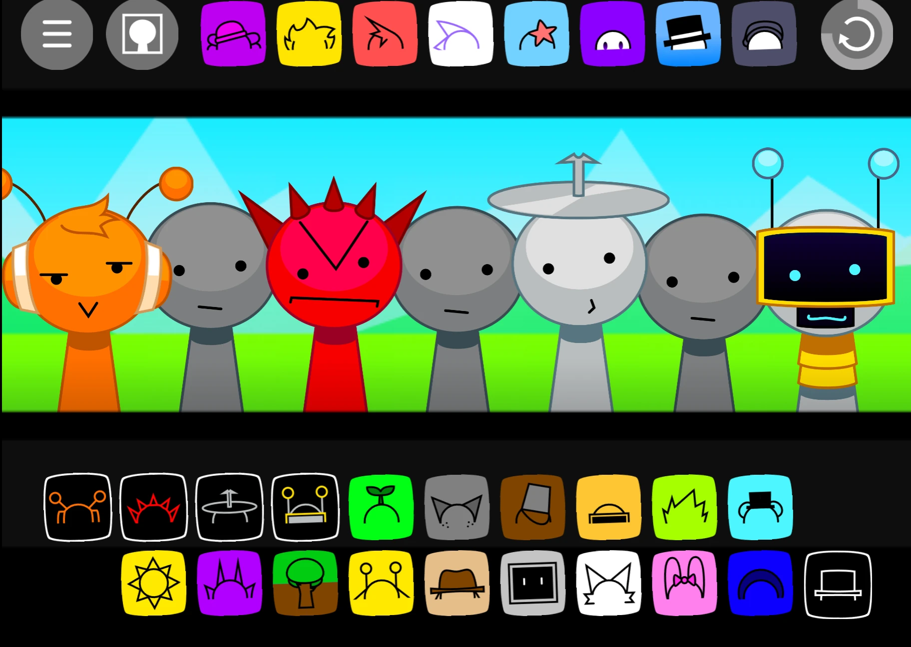 Sprunkr V2 character selection