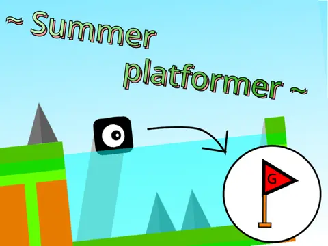 Summer Platformer - A Japanese-themed scroll platformer game for summer