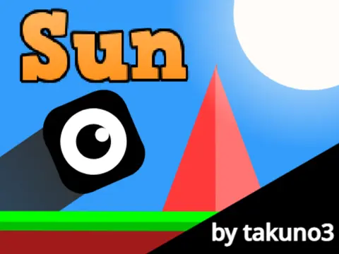 Bright and sunny screenshot from Sun Platformer V3 game