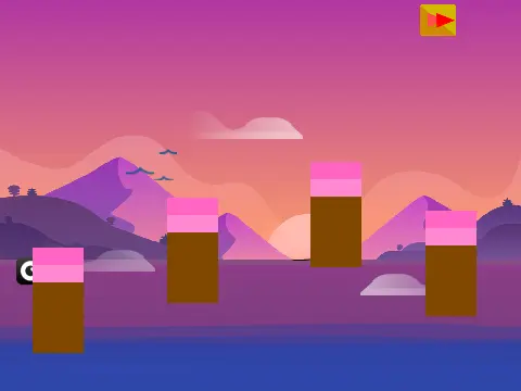 Sunset II Multiplayer Platformer game logo - 8-player online sunset theme