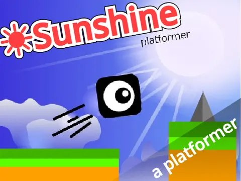 Sunshine Platformer logo - bright sun-themed platformer adventure