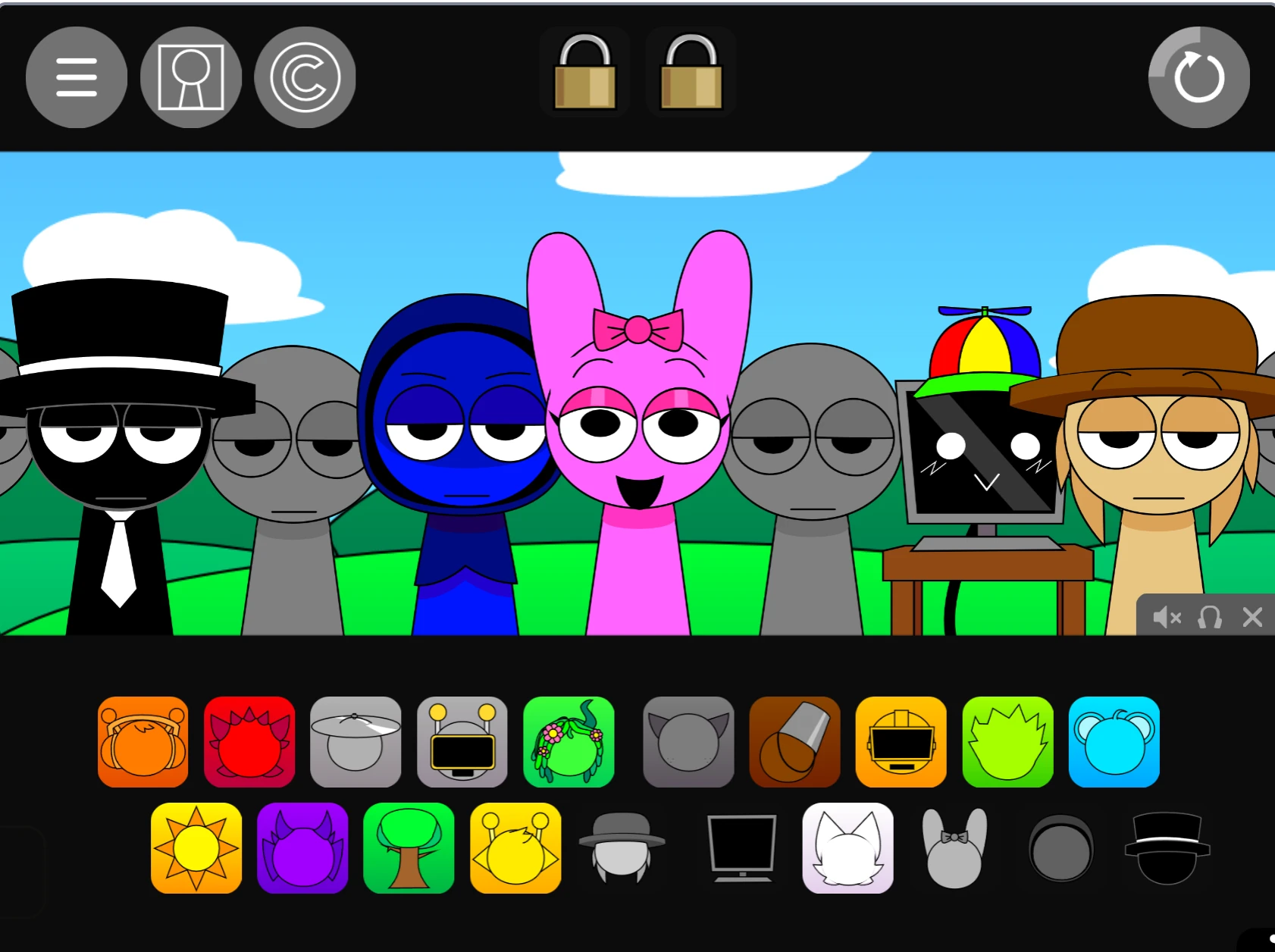 Super Sprunki Pyramixed 0.9 Remix music layers