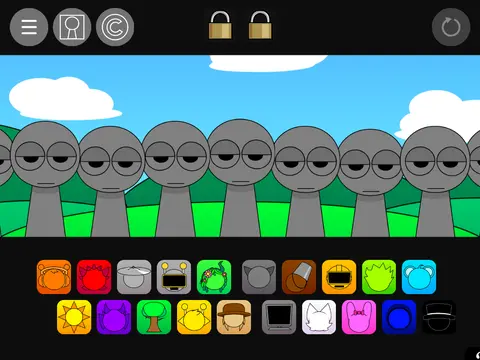 Super Sprunki Pyramixed 0.9 Remix gameplay screenshot