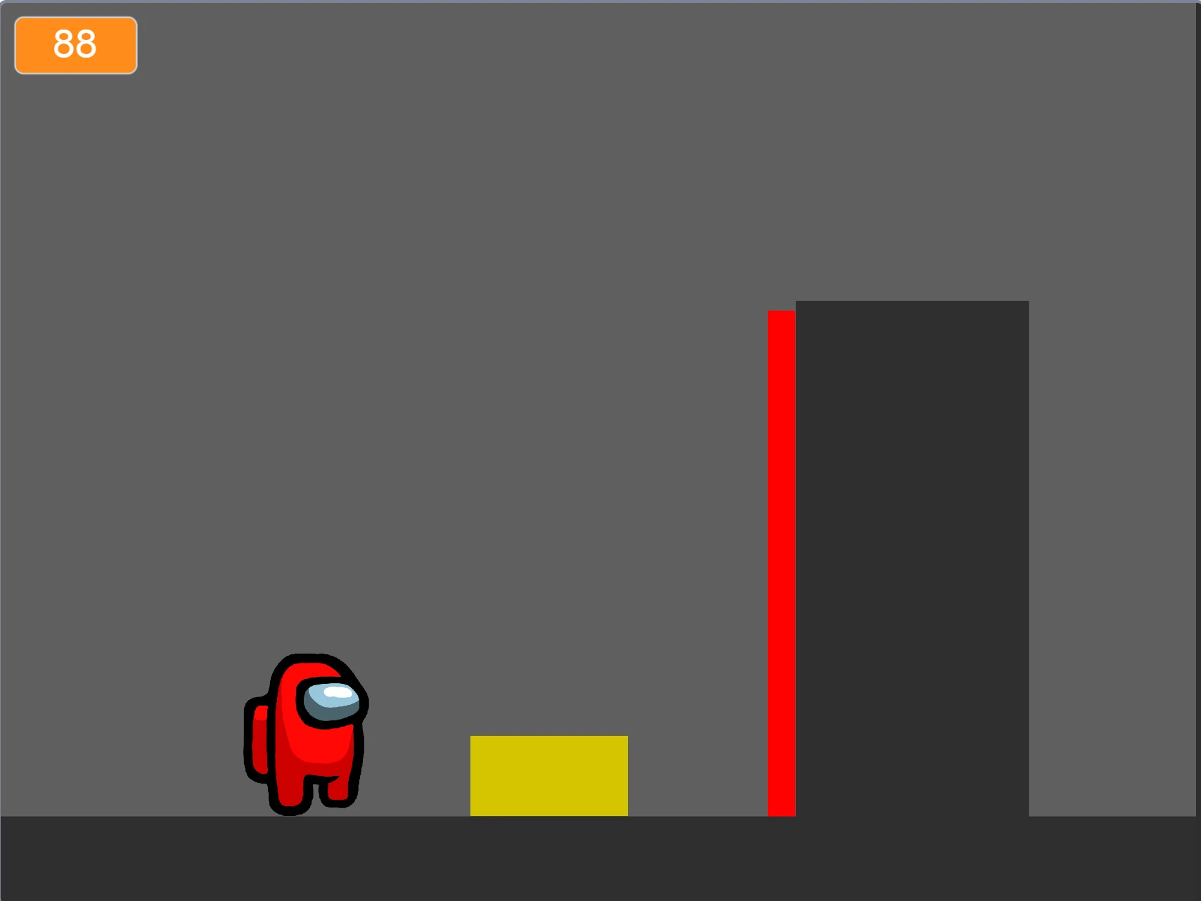 Susrun Sus Platformer gameplay screenshot with respawn feature