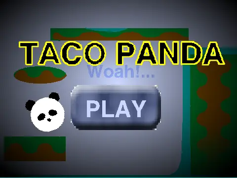 Taco Panda Platformer Game Logo