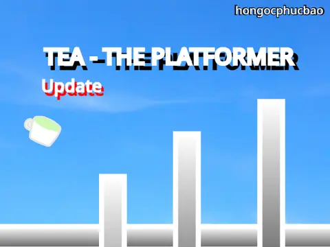 Tea - The Platformer Update v2 platformer game logo with tea theme