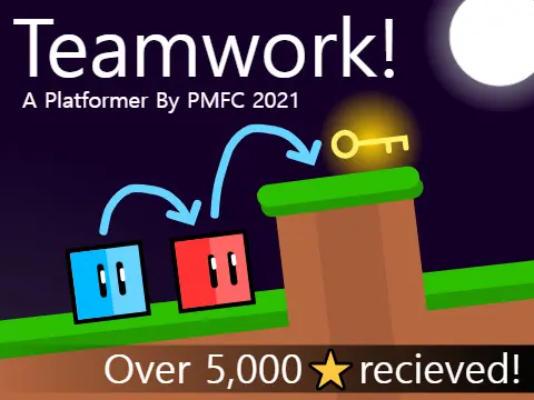 Logo for the Teamwork: A Platformer by PMFC cooperative game