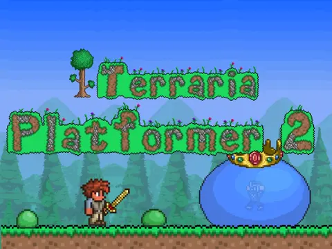 Logo for Terraria Platformer 2 game