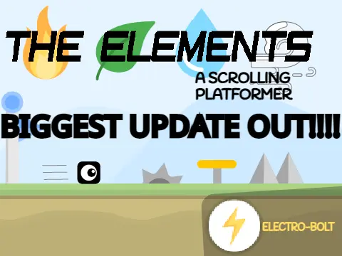 The Elements A Scrolling Platformer Game Logo and Cover