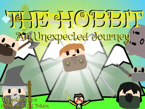 The Hobbit platformer logo - Bilbo Baggins adventure in Middle-earth