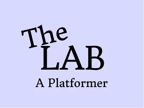 The Lab platformer logo cover featuring laboratory theme with 25 levels