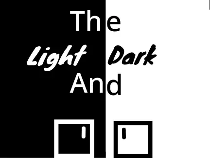 Light and Dark platformer logo - dual-sided design representing light and dark gameplay