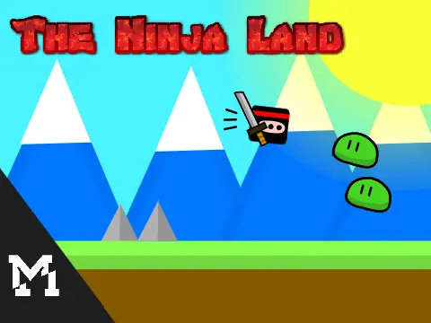 The Ninja Land game logo featuring ninja theme