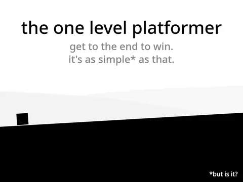 The One Level Platformer logo, sequel to the original infiniteconfusion game