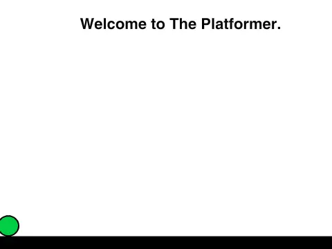 Jeff the Ball character in The Platformer game