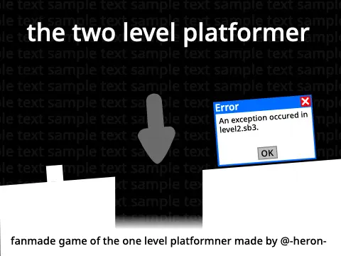 The Two Level Platformer game logo featuring two level design and platformer gameplay