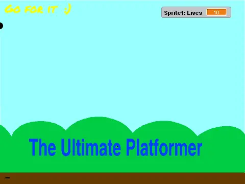 The Ultimate Platformer logo showing beginner developer project