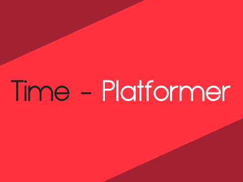 Time platformer game logo - speed test and performance demanding platformer