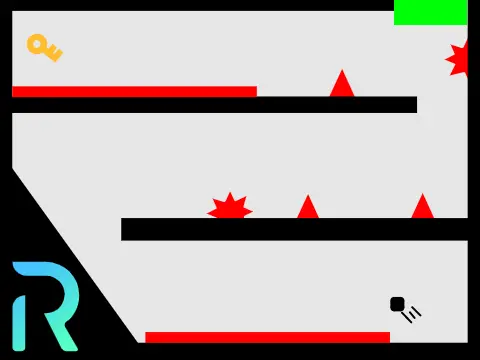 Tiny Tower platformer logo featuring tower climb and key collection