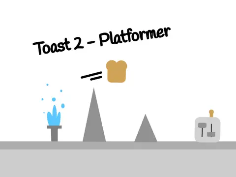 Toast 2 Platformer game with toast character and kitchen theme