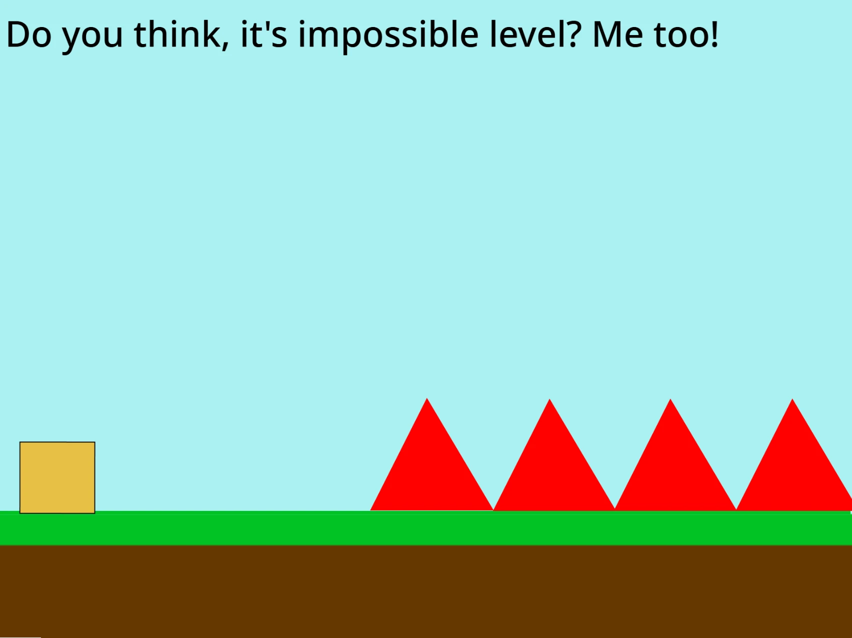 Trolling Platformer gameplay screenshot 4 yellow block jumping